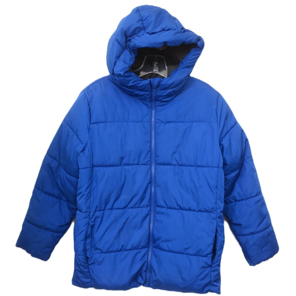 GAP Kids Size XL Royal Blue Hooded Puffer Jacket Coat Winter Warm